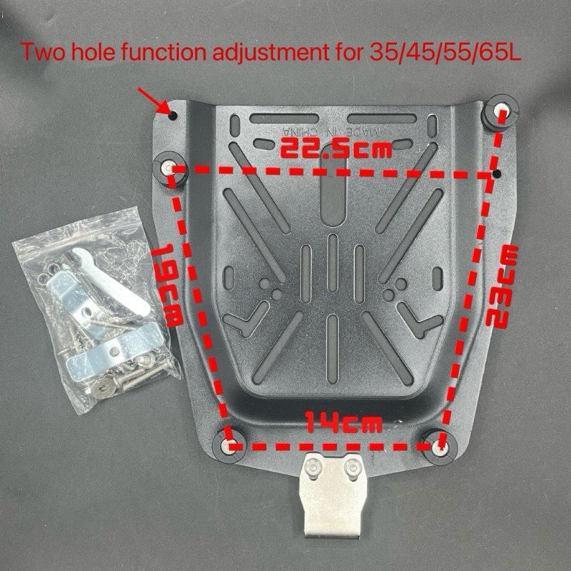 45L/55L/65L Motowolf Touring Motorcycle Box Baseplate Box Base Plate Box Motor/ Quick Release Holder