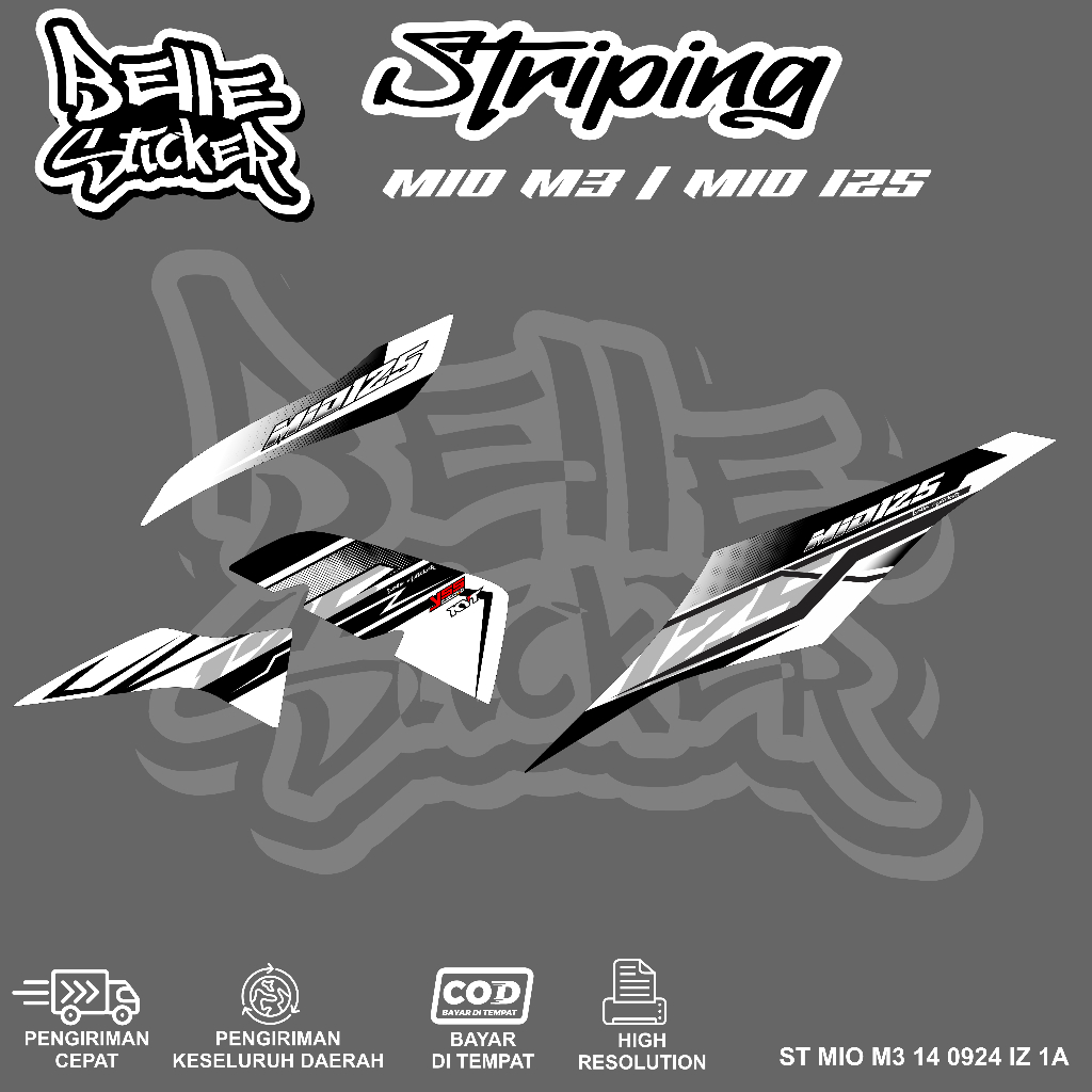 Mio M3 สติ๊กเกอร์รูปลอก Striping Mio M3 / Mio Z / Mio 125