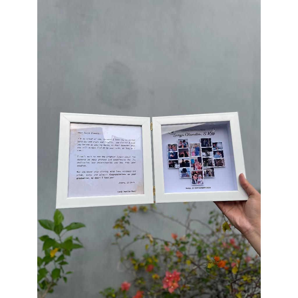 AESTHETIC SCRAPBOOK 3D CUSTOM FRAME | ของขวัญวันวันเกิด | การสําเร็จการศึกษา | วันครบรอบปี