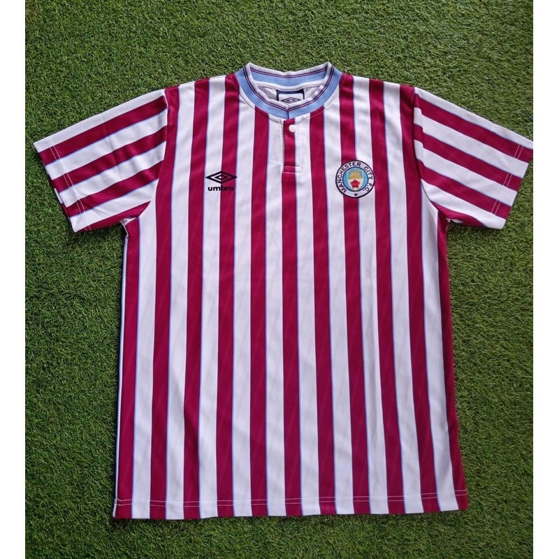 RETRO VINTAGE CLASSIC MANCITY AWAY FOOTBALL JERSEY 88/90