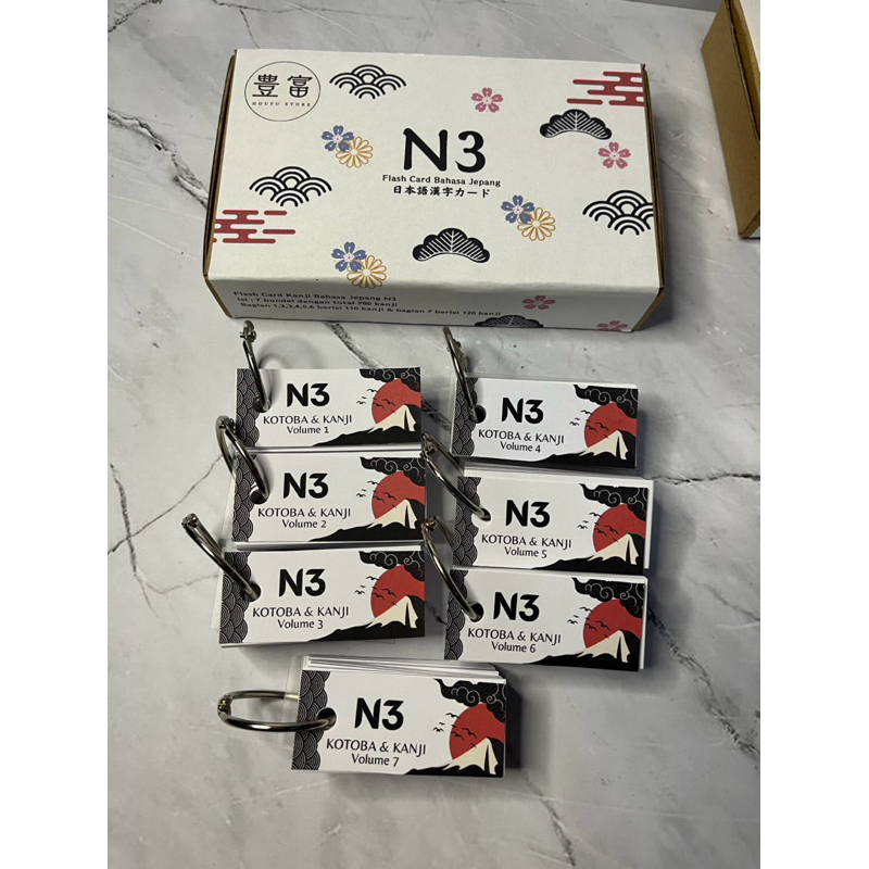 (780 คันจิ) JAPANESE KANJI FLASHCARD N3