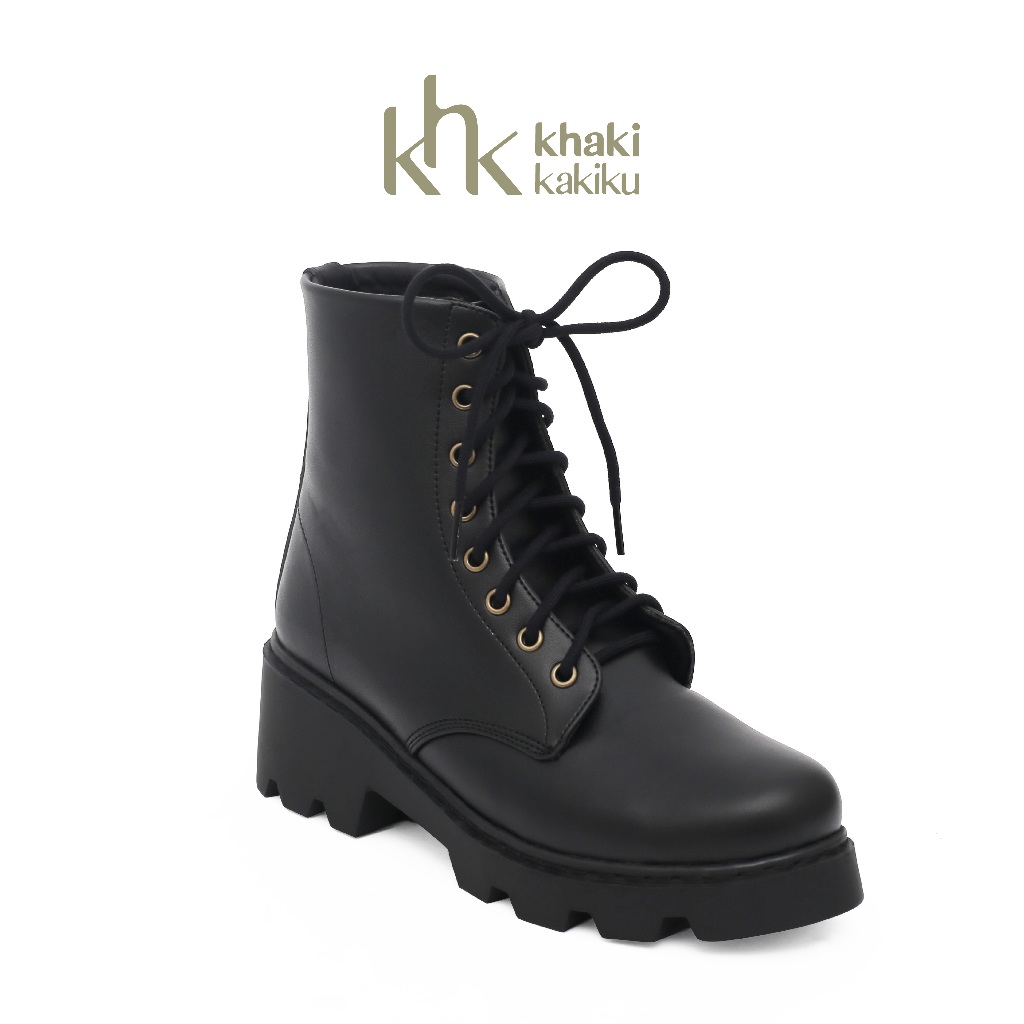KHK by Khakikakikaku Meghan รองเท้าบูทสีดํา