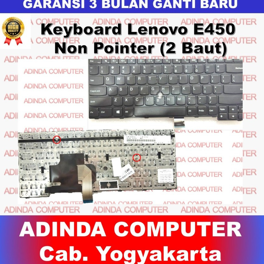 Lenovo Thinkpad E450 E470 L440 T431 T440 T450 คีย์บอร์ดที่ไม่ใช่ตัวชี้