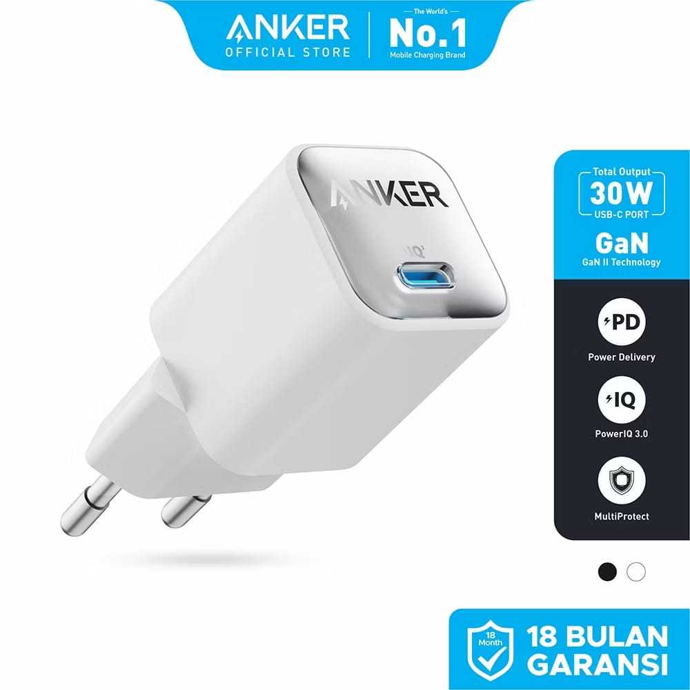 Anker 511 Nano 3 Adaptor 30W USB-C ชาร์จเร็วสุด PD QC PPS A2147