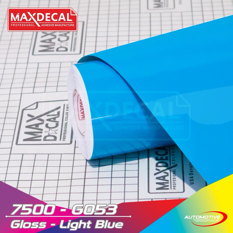 MAXDECAL 7500-G053 Gloss Light Blue สําหรับมอเตอร์ไซค์