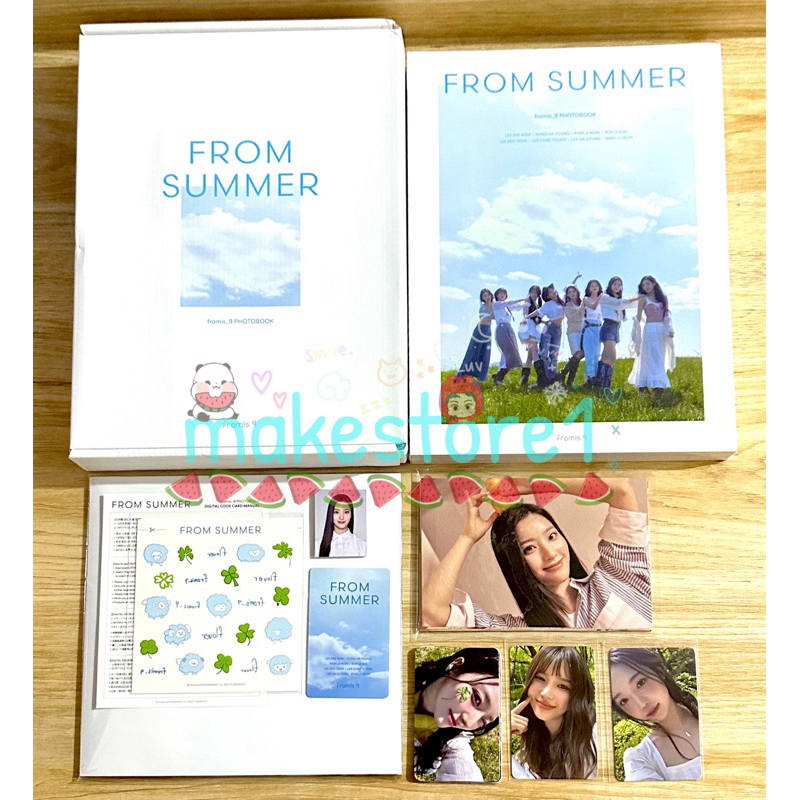 Fromis_9 โฟโต้บุ๊คจากฤดูร้อน saerom hayoung jiwon jisun seoyeon chaeyoung nagyung jiheon photocard p