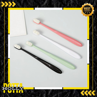 POTTAHOLLY Ultra Soft Sikat Gigi Serat Bulu Halus Sangat Lembut+Cover Tabung Pelindung Dengan Gantungan - Toothbrush Nano / SIKAT GIGI NANO MICRO JAPAN / Pembersih Karang Gigi / Peralatan Membersihkan Gigi dan Plak / Sikat gigi nano / sikat gigi lembut