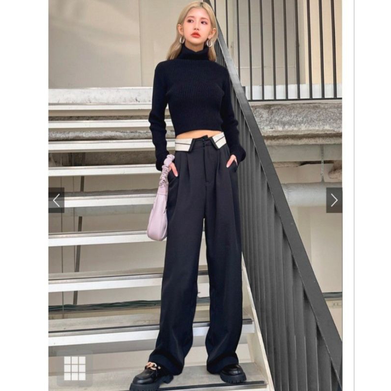 กางเกง GRL สีดํา****