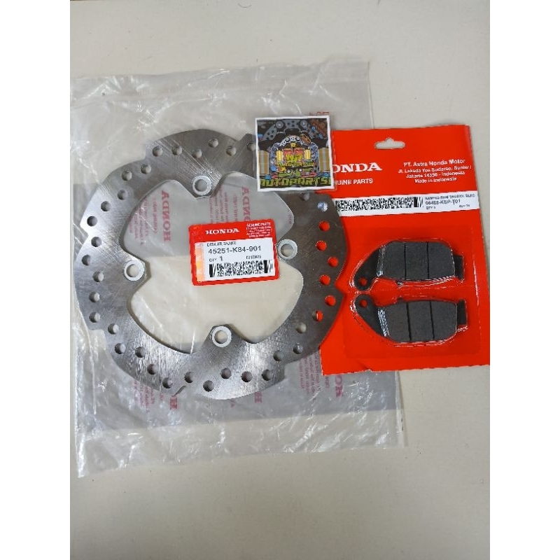 จานหลัง+dispad HONDA CRF 150L/PNP MEGAPRO NEW/CB 150 LED/CBR 150 LED