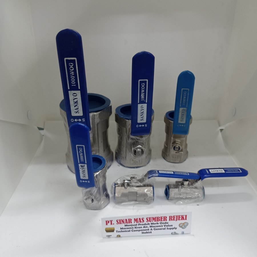 SANKYO วาล์วบอลสแตนเลส 2.5 นิ้ว