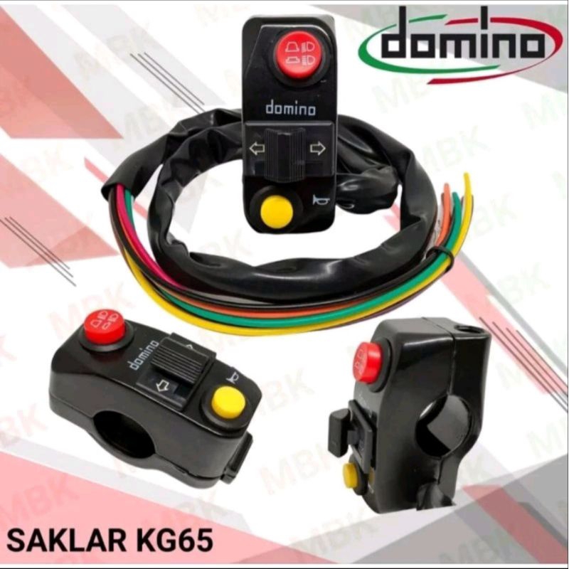 TOMBOL DOMINO LETF SWITCH DOMINO LETT SWITCH UNIVERSAL HORN BUTTON TURN SIGNAL และ NEAR LIGHT FAR