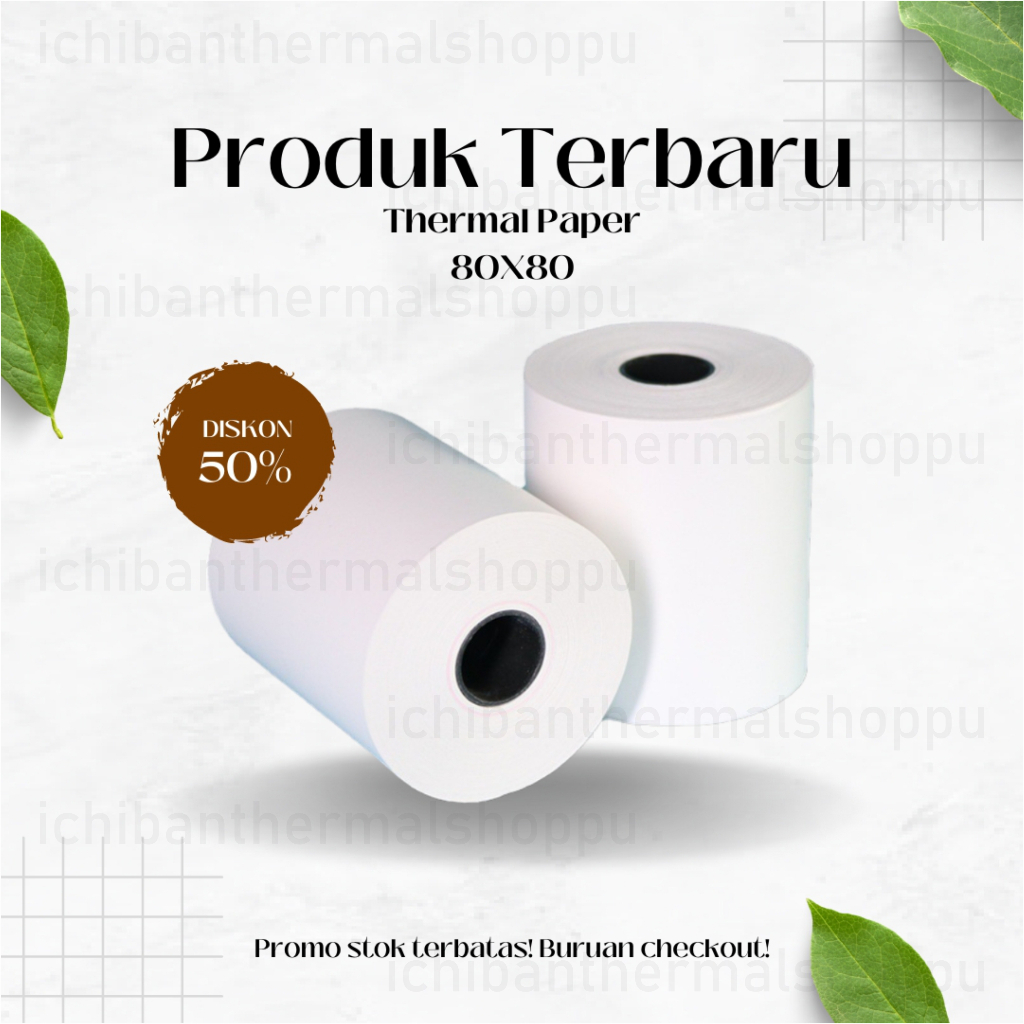 THERMAL PAPER CASH RECEIPT กระดาษม้วน THERMALT 80MM 80X80 THERMALT PRINTER 79 80 x 80x80MM