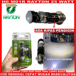 ORIGINAL LAMPU UTAMA H6 RTD RAYTON M01R CAHAYA BILED LAMPU MOTOR UNIVERSAL