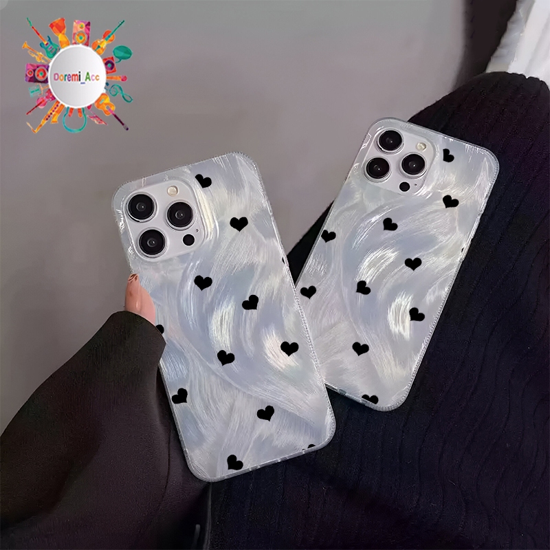 SOFTCASE CASING CLARITY SWIRL BRUSH CUSTOM LOVE สําหรับ 6A 8 8A PRO 9A 9C A30 A30S A32 A33 A34 A53 A