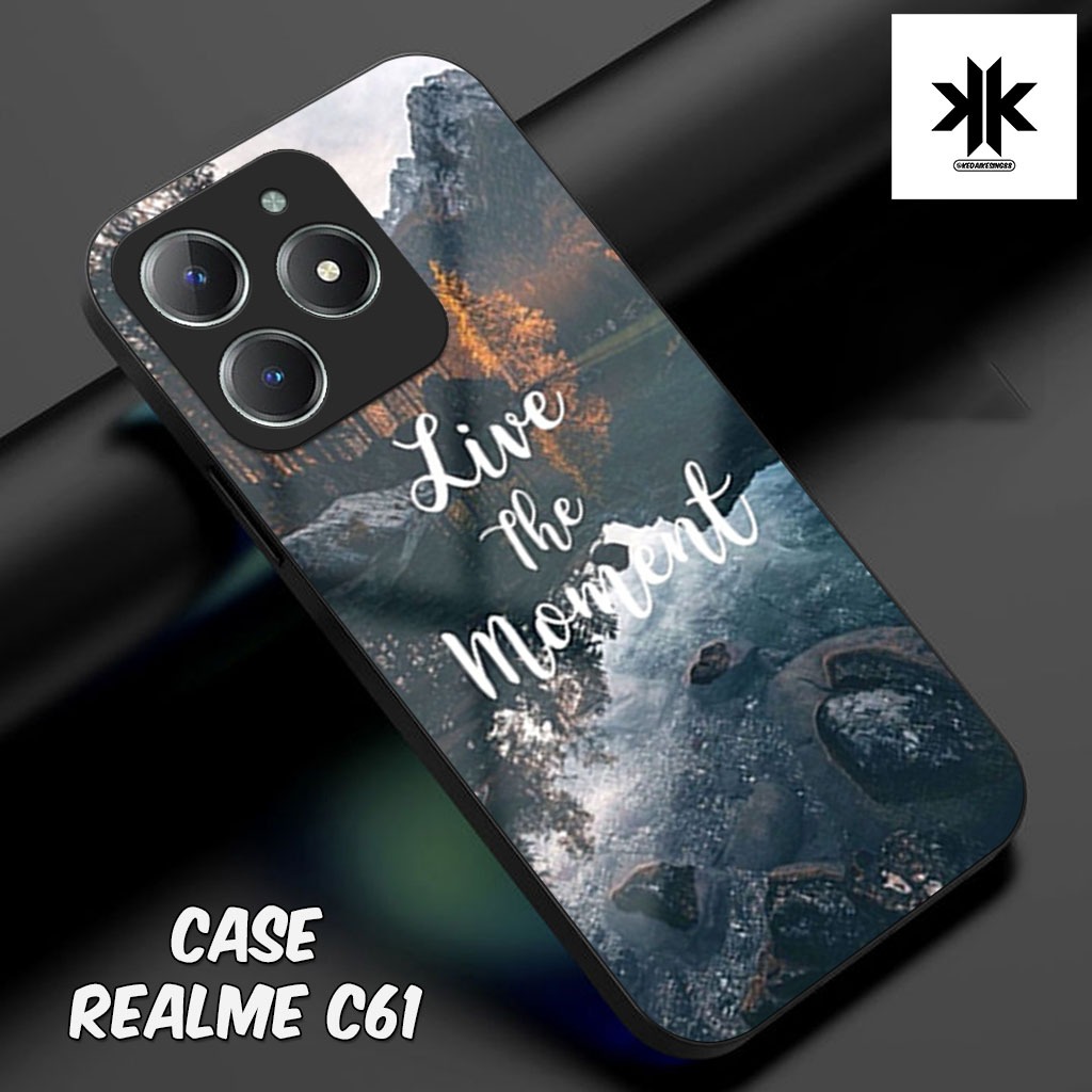 เคส HP KK27 Realme C61 - เคสโทรศัพท์ Realme C61 - Glass Softcase - Glossy Hardcase - เคสโทรศัพท์ - P
