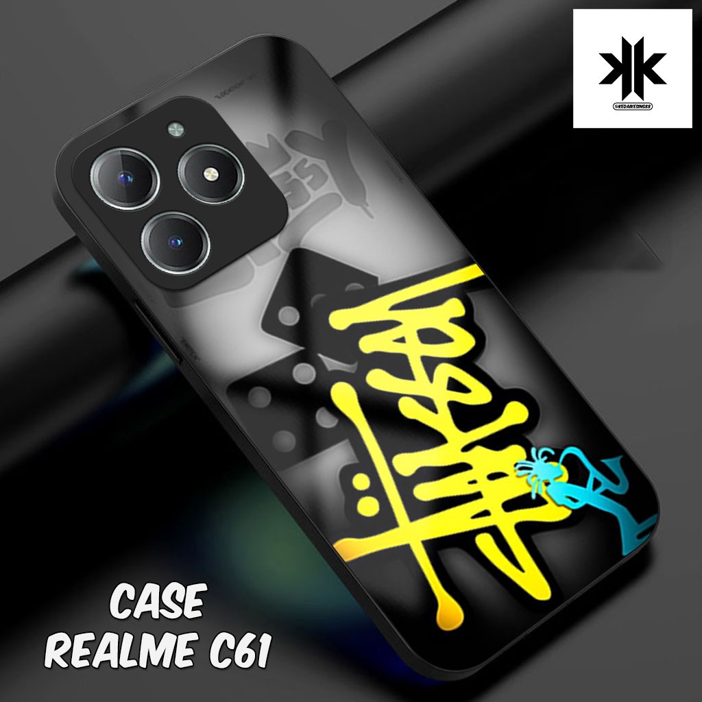 เคส HP KK70 Realme C61 - เคสโทรศัพท์ Realme C61 - Glass Softcase - Glossy Hardcase - เคสโทรศัพท์ - P