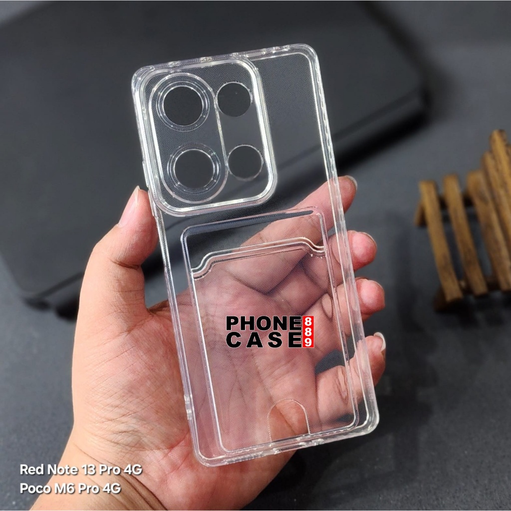 POCO M6 PRO 4G CASE เคลียร์ช่องเสียบการ์ด SOFT CASE WALLET POCO M6 PRO 4G