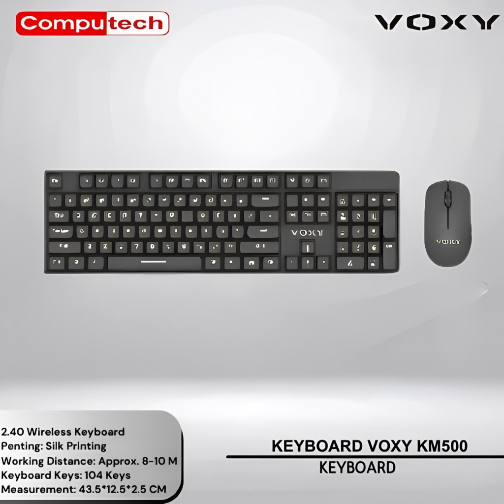 ชุดคีย์บอร์ดและเมาส์ไร้สาย VOXY KM500