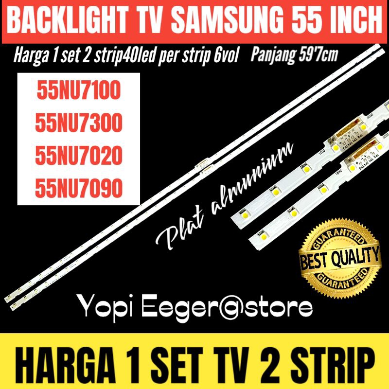 SAMSUNG 55 INCH LED TV BACKLIGHT 55NU7100-55NU7300-55NU7090-55NU7020 55 INCH TV BACKLIGHT