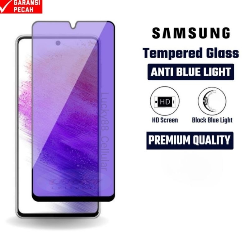 กระจกนิรภัยป้องกันแสงสีฟ้า Samsung S10 Lite S20 Fe S23 Fe F12 F22 F23 F32 F41 F42 F62