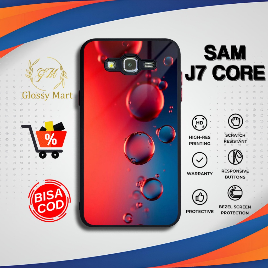 Samsung J7 Core Bubble Hardcase Softcase Glossy Case J7 Core