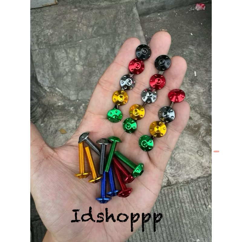 Bolt VISOR nmax, aerox, lexi M5X25 L KEY SPOT MODEL ราคาหน่วยและ 1 ชุด 4 ชิ้น THAILAND WINSIELD VISO