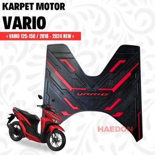 Karpet motor NEW VARIO 125 150 Tahun 2018-2024 V2 / Karpet Motor Vario 125 150 Tahun 2016 2017 2018 2019 2020 2021 2022 2023 2024 BO / Pijakan Kaki Alas Kaki Vario 125 150 Bo