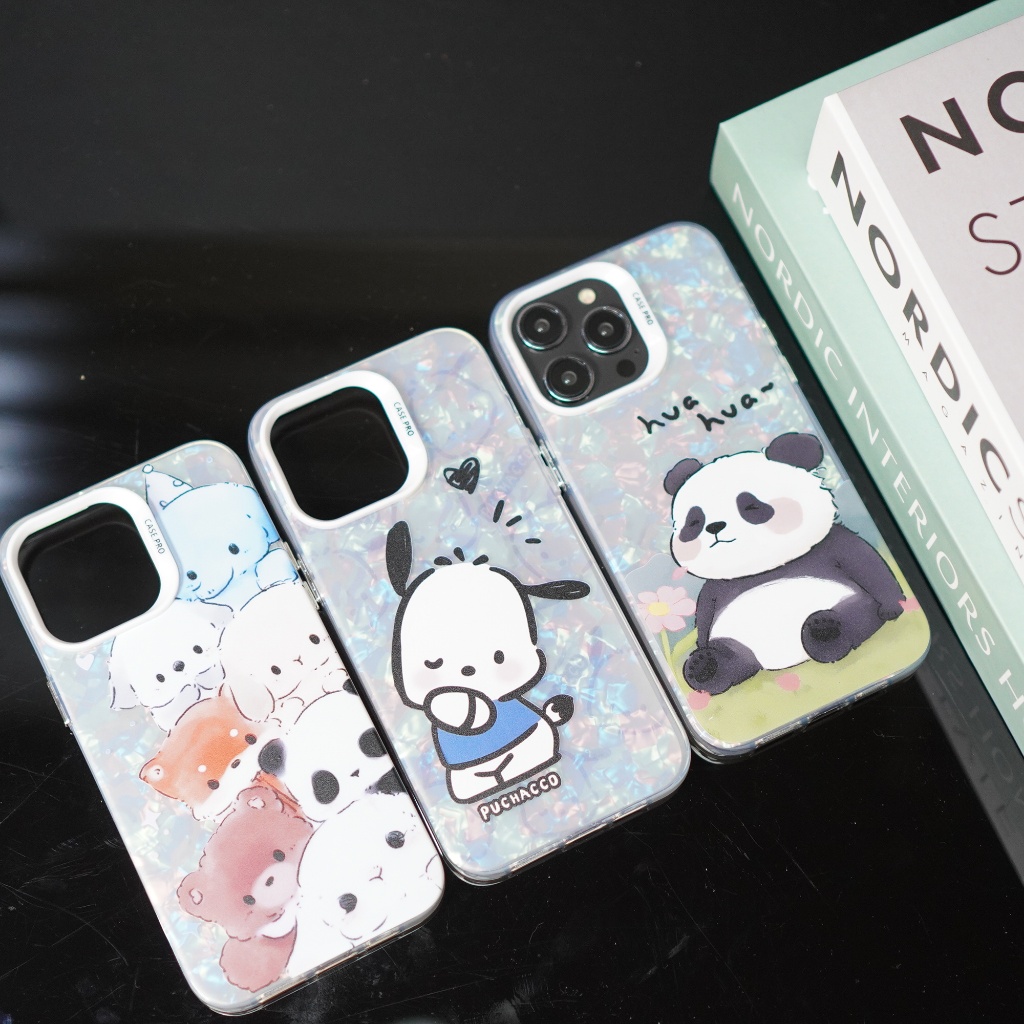 GC เคสป้องกัน IP สัตว์น่ารัก PANDA PUCHACCO Ip7 / ip8 / Ip7+ / ip 8+ / ipX / ipXSmax / ipXR / ip11 /