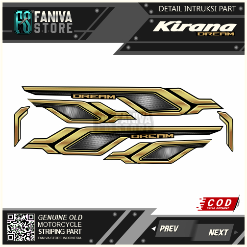 Honda kirana Striping พร้อมกราฟิกใหม่