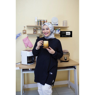 KAOS TUNIK ATASAN WANITA COTTON COMBED 24S OVERSIZE