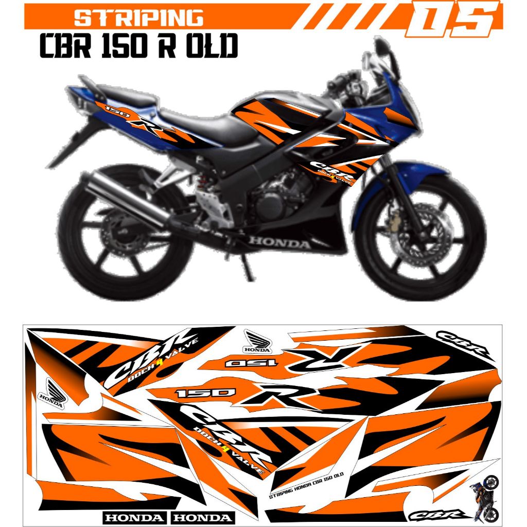 สติ๊กเกอร์ตัวเก่า Honda CBR 150/150 เก่า, CBR variation, สติ๊กเกอร์ CBR, k45