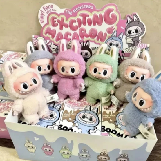 [ISTY] PREMIUM QUALITY LABUBU พวงกุญแจตุ๊กตามอนสเตอร์ Exiting Macaron Face