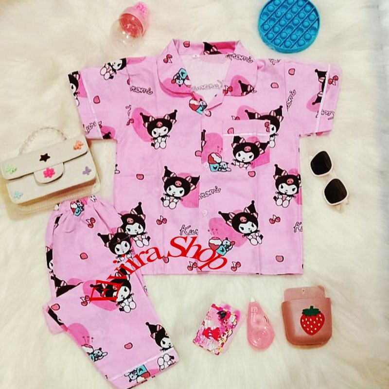 WHITE NAJWA MOTIF CHILDRENS PAJAMAS / CHILDRENS SLEEPINGWEAR / CHILDRENS SUITS