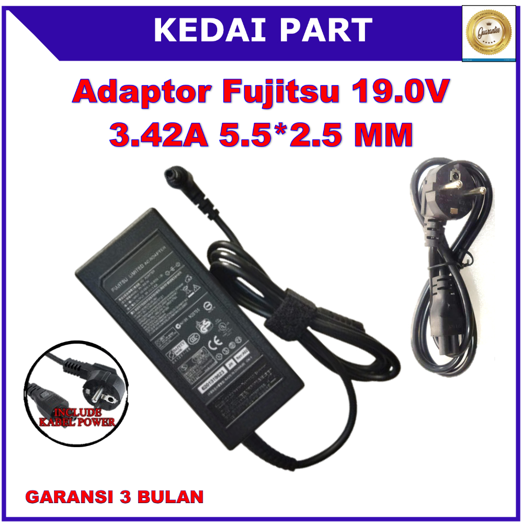 Fujitsu Lifebook E753 E743 UH572 SH771 E733 UH552 C44 P702 P70 U554 UH572 E733 Series 19.0V 3.42A อะ