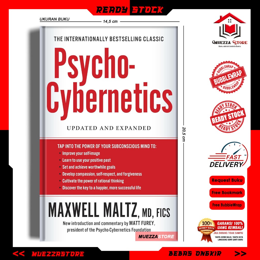 Psycho Cybernetics โดย Maxwell Maltz (อังกฤษ/อินโดนีเซีย)