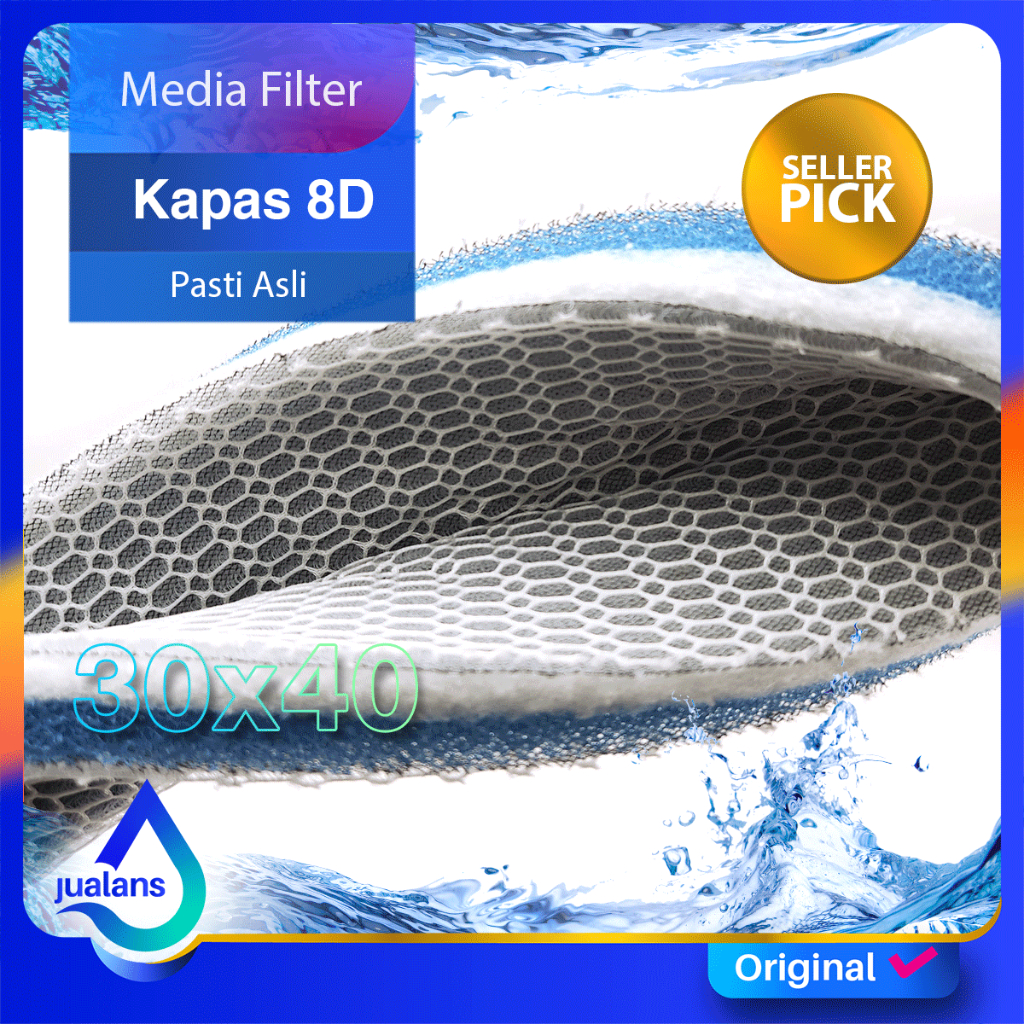 AMARA 8D Nano HoneyComb Filter Foam 8 ชั้นผ้าฝ้าย Aquarium Filter Media Koi Pond
