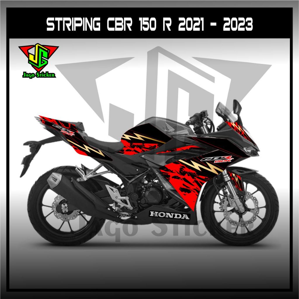 HONDA CBR150 R 2021 - 2023 SEMOFULL STRIPING / HONDA CBR 150 R STRIPING COOL SPOTS GRAPHICS / HONDA 