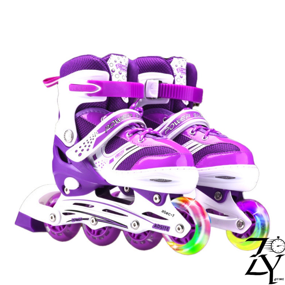 อย่าพลาดสั่งซื้อ THE TIME CHILDRENS WHEEL SHOES INLINE SKATE POWER WHEEL SHOES AVAILABLE VARIOUS SIZ