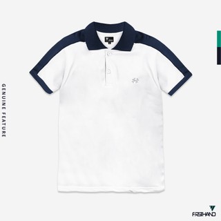 Firsthand Kaos Polo Kerah Pria Naval White