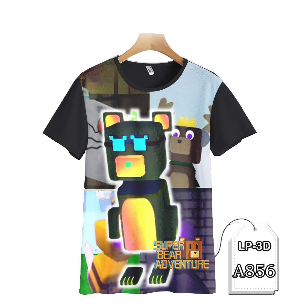 Super Bear Adventure Clothes 3D Childrens Animation TV Cartoon Clothes LP3D-A856
