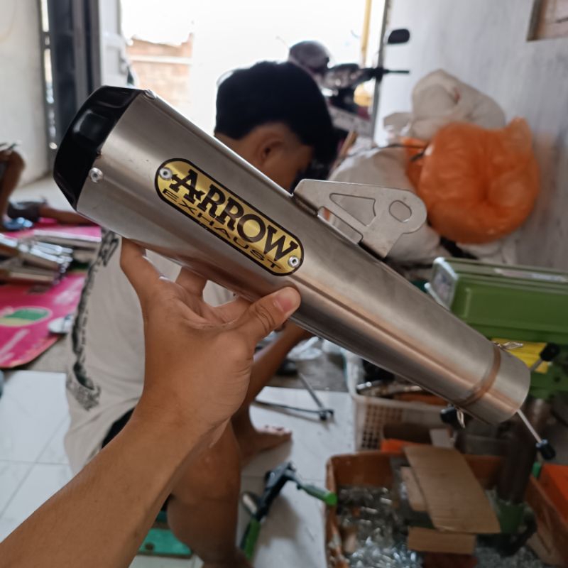 Arrow Canister Stainless ทางเข้า 50/51mm - Arrow Only Muffler/Exhaust