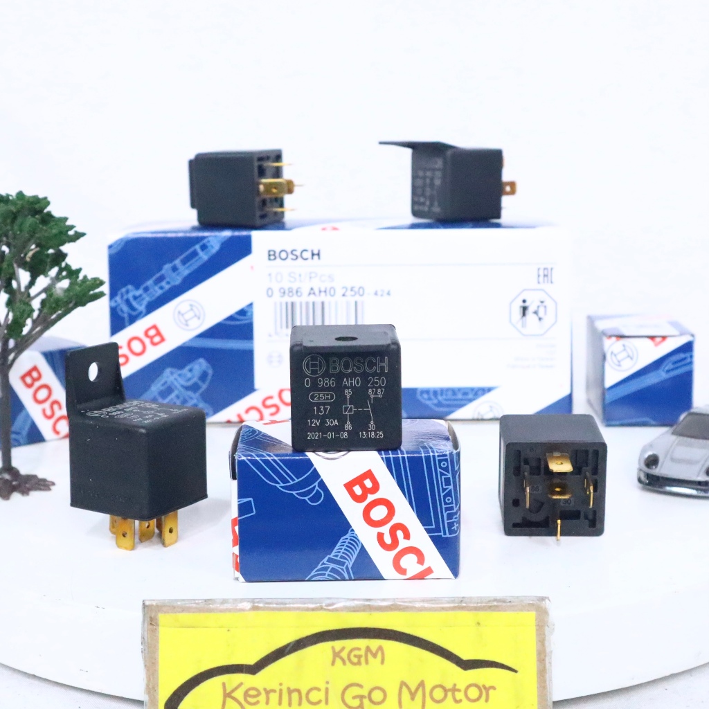 BOSCH RELAY 5 LEGS 12V 30A AH0 250 - BOSCH HORN RELAY - BOSCH LAMP RELAY