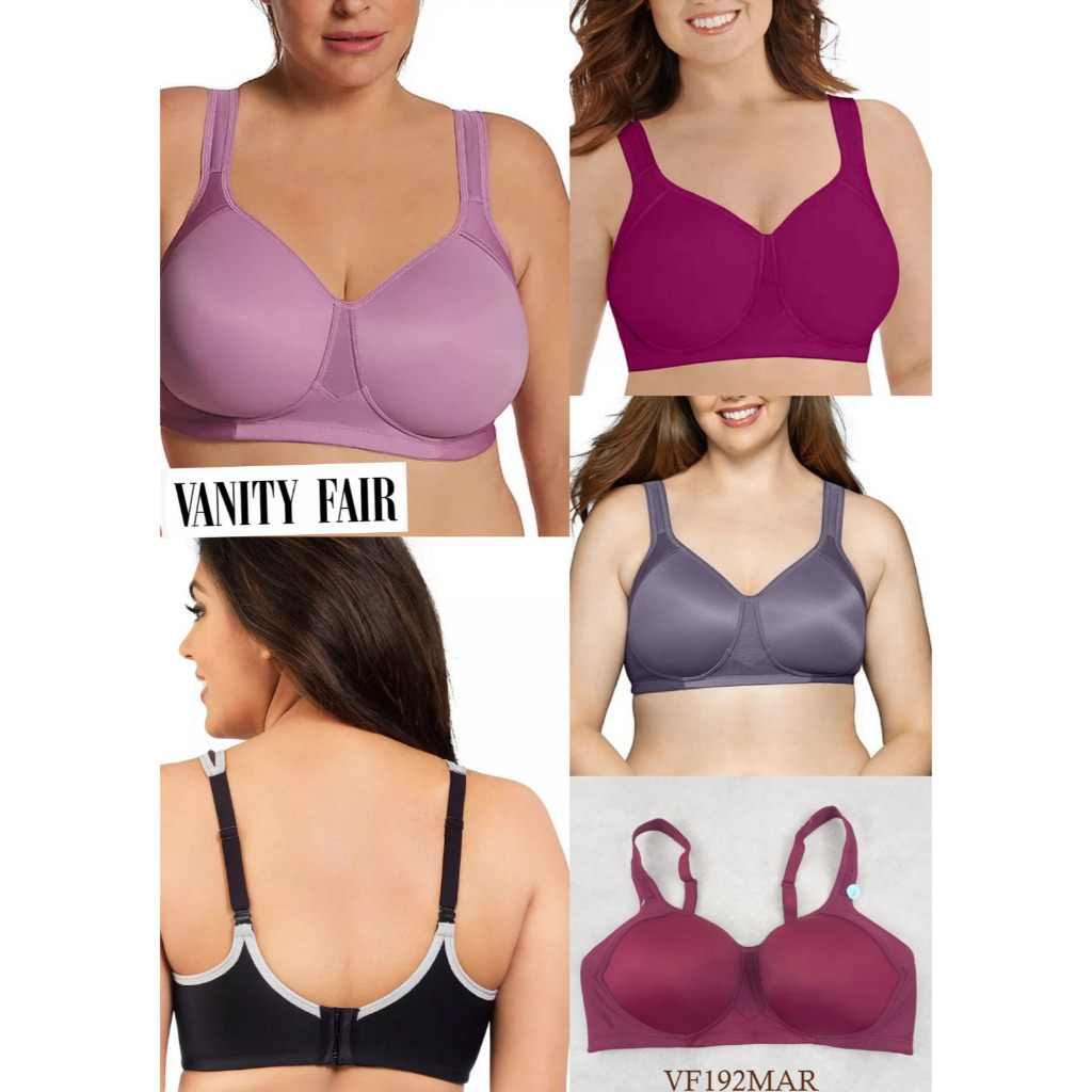 ชุดชั้นในสตรี JUMBO Full Cup Wire-Free Thin Foam VANITY FAIR Super สบายชุดชั้นใน SZ 38-44 VF192MAR