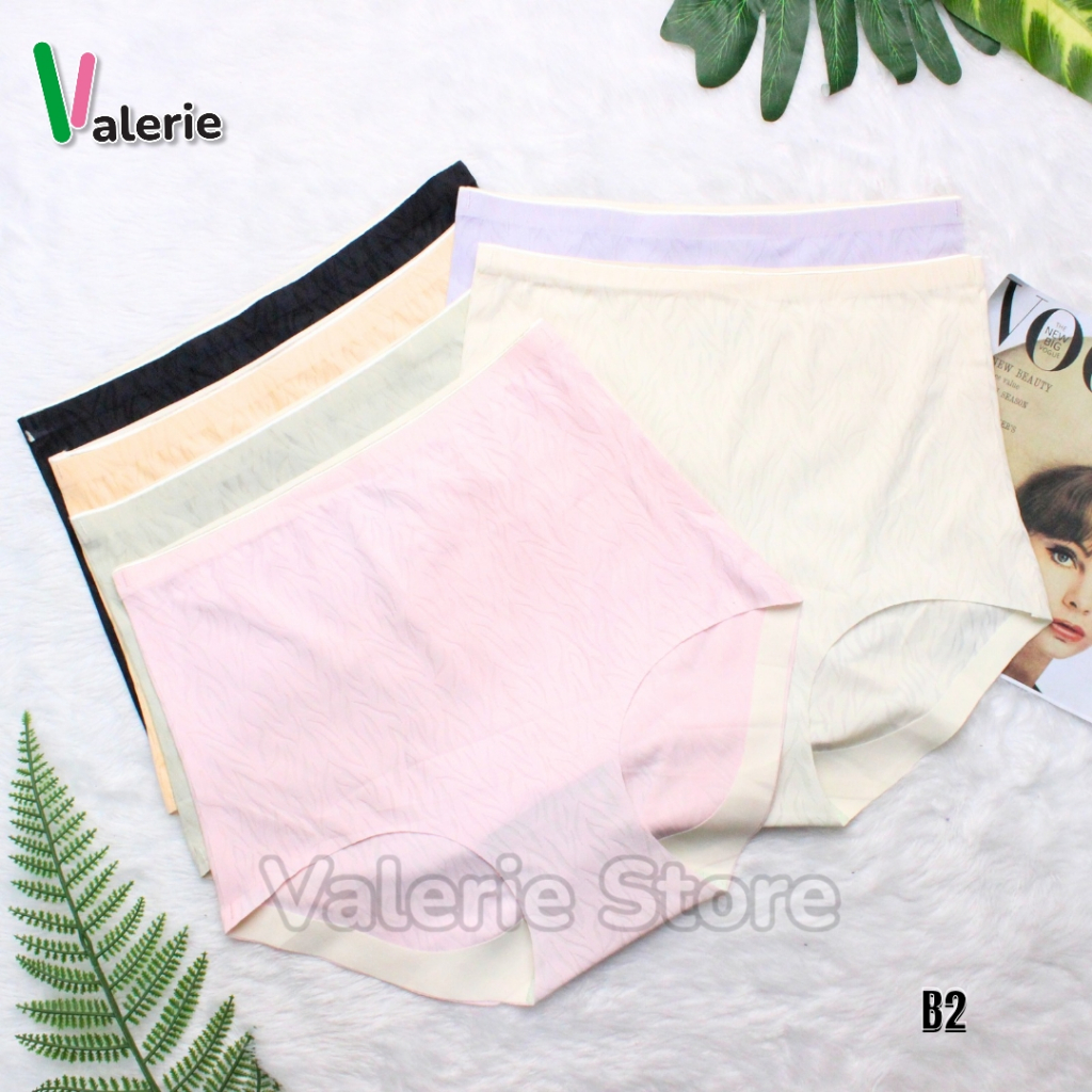 (6 ชิ้น) ผู้หญิง SEAMLESS HIGH WAIST SOFT COLOR UNDERWEAR CS-B2