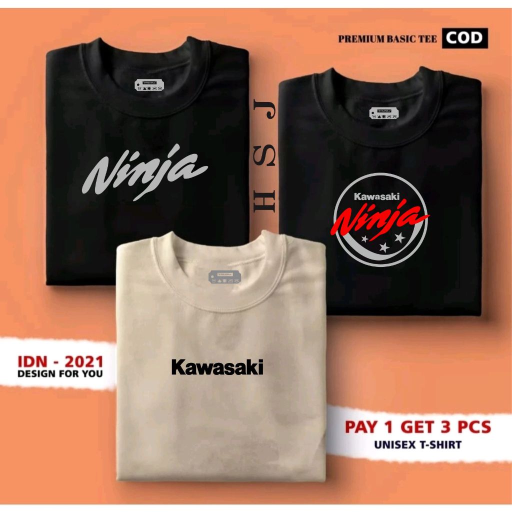 ซื้อ 1 หรือ 3 ชิ้น Harapan Store Jaya - เสื้อยืด Distro ผู้ชาย - ผ้าฝ้าย 100% Combed 24S Distro เสื้