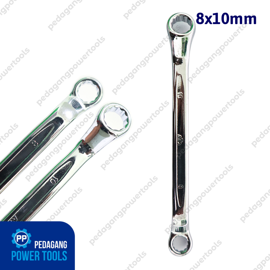 ATS RING WRENCH 8 X 10 MM RENG 8X10 DOUBLE OFFSET RING SPANNER WRENCH