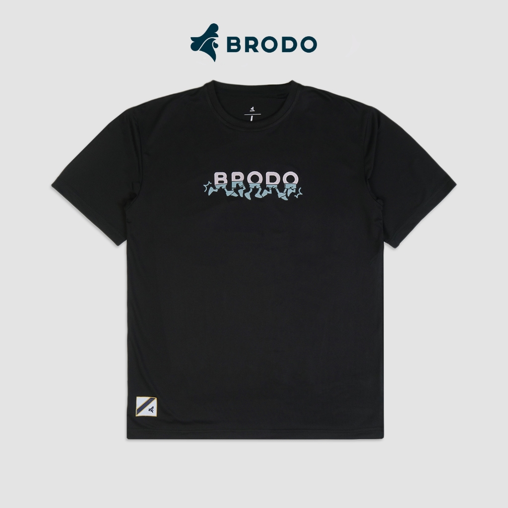 BRODO - Not Joko Strava Active Jersey Running สีดํา