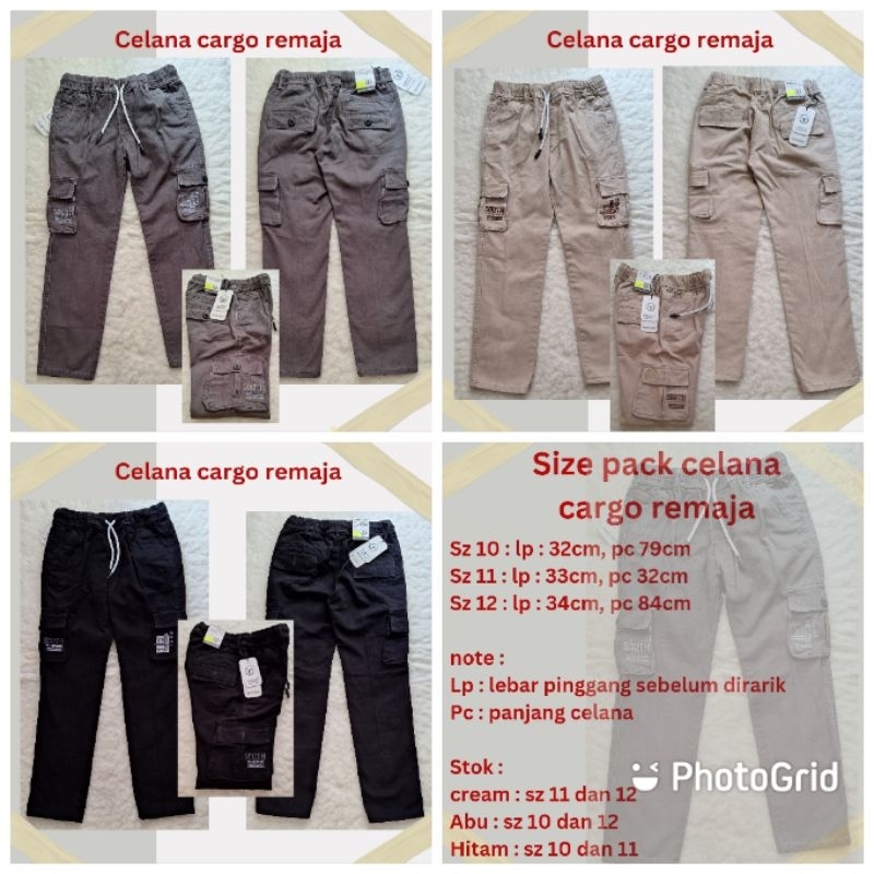 CHILDRENS CARGO PANTS FULL CARER WAIST WITH ADJUST STRAP 2 LIFE POCKETS ON SIDE WAIST 2 LIFE POCKETS