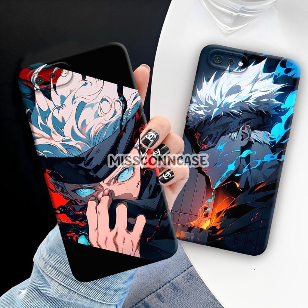 เคสซิลิโคน Oppo A1K A5s A7 A12 A11K F9 REALME 2 PRO A3S REALME C2 Anime Gojo Motif - เคสวัสดุยืดหยุ่