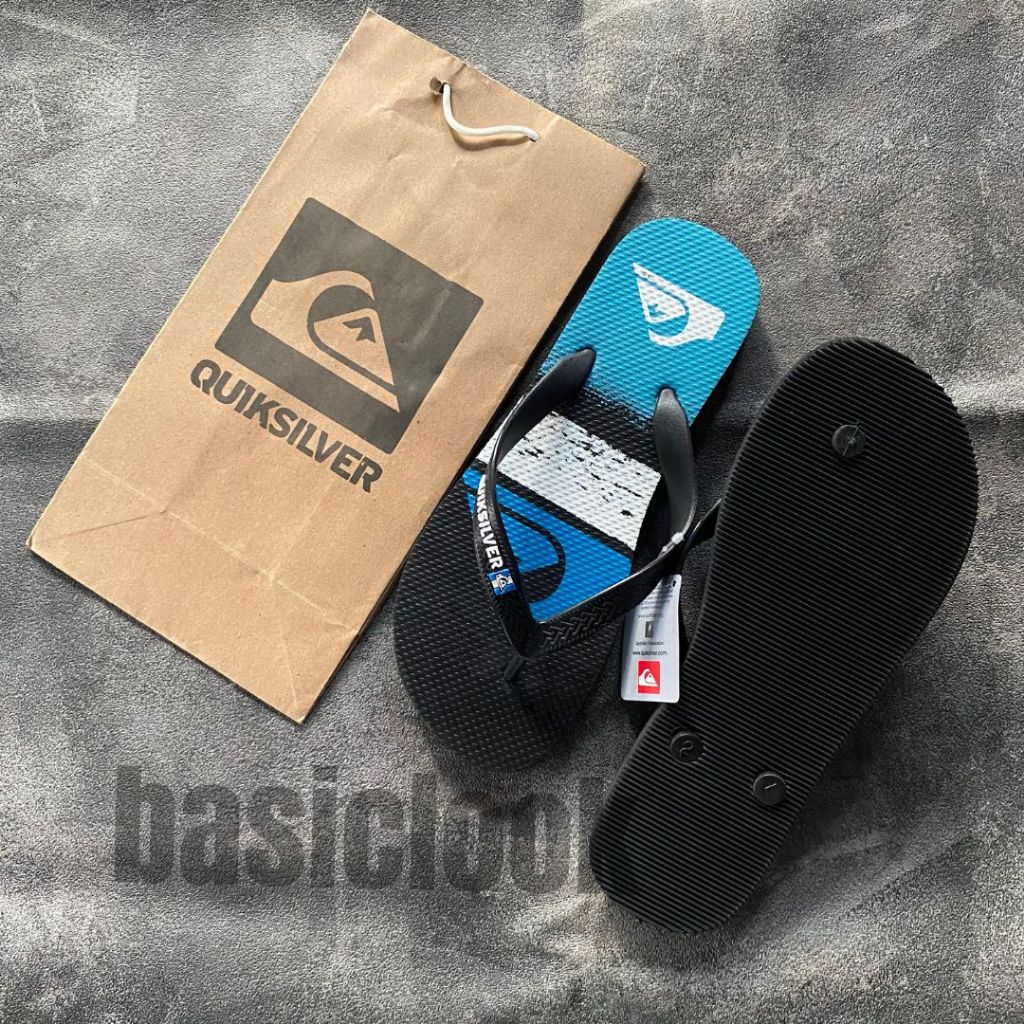 Quiksilver Mens Flip Flops COOL CASUAL RECENT / รองเท้าแตะดีไซน์ดีไซน์ดีไซน์แบรนด์ / รองเท้าแตะ DISTRO
